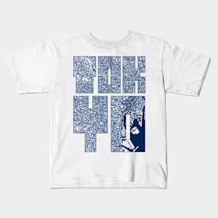 Tokyo, Japan City Map Typography - Coastal Kids T-Shirt